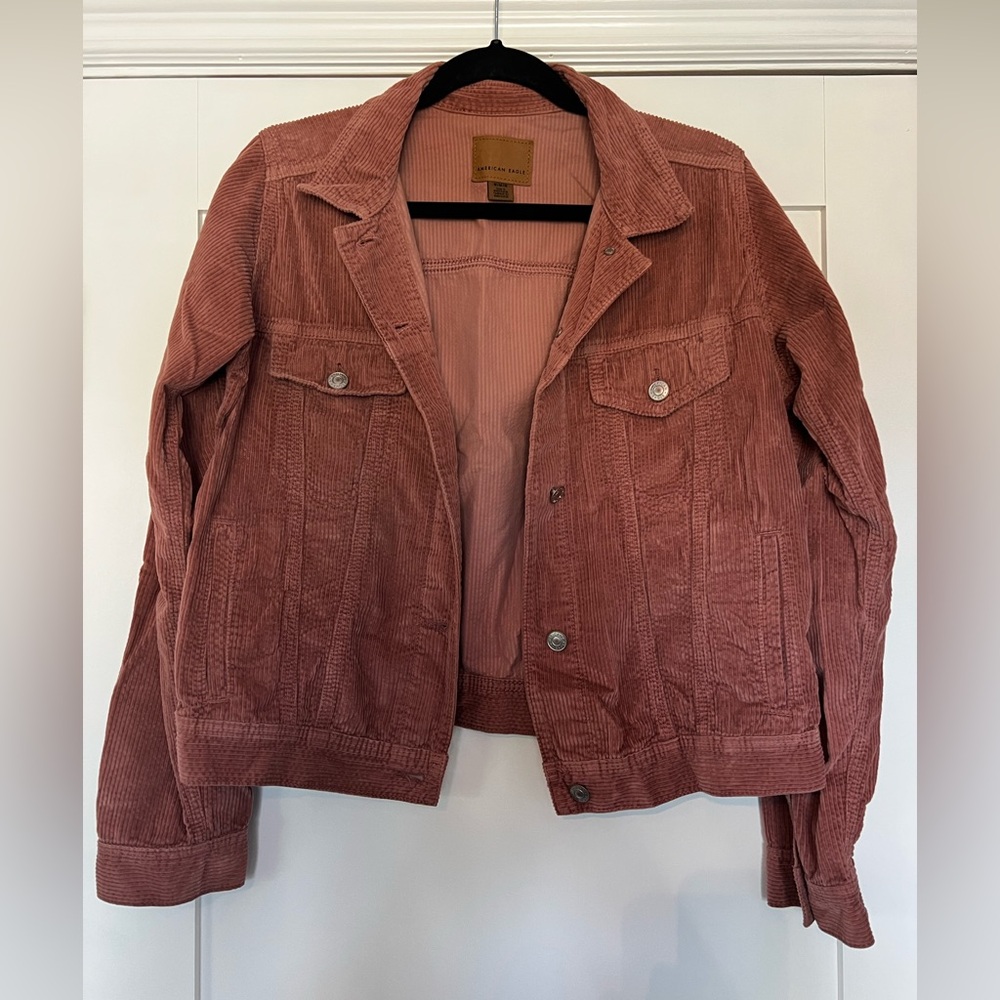 Corduroy Trucker Jacket - Dusty Rose